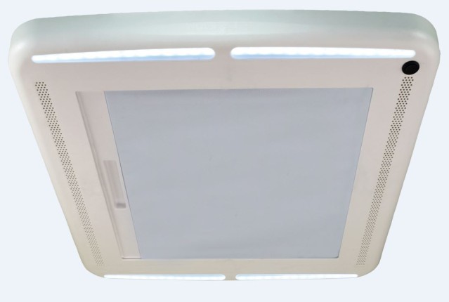 Maxxair  persiana de oscurecimiento para el ventilador de techo MaxxFan Deluxe, con LED
